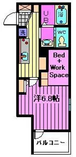 クレア美園【2階】の間取り