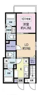 Y′s中野新橋【1階】の間取り
