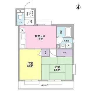 リリーベール【3階】の間取り