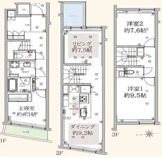 ファブリック レジデンス中野【1階】の間取り