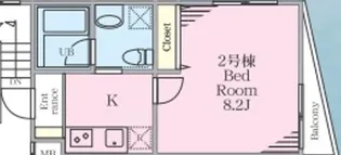 シャンブル【3階】の間取り