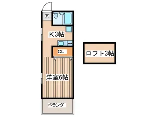 ハイム都III【1階】の間取り