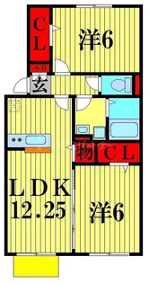 セントアンドリュースA棟【1階】の間取り