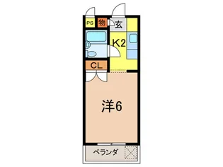 サンロ-レル仁川【3階】の間取り