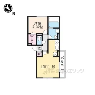 KYOHORISE2【3階】の間取り