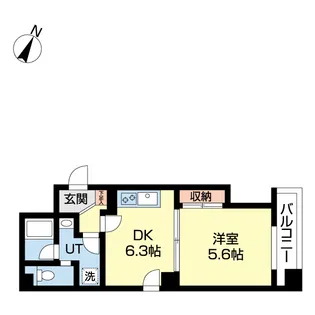 プロシード環状通東【5階】の間取り