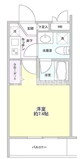 サンフラット【3階】の間取り