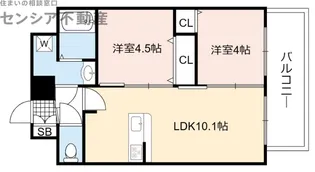 プレサンス野江内代ペルティエ【13階】の間取り