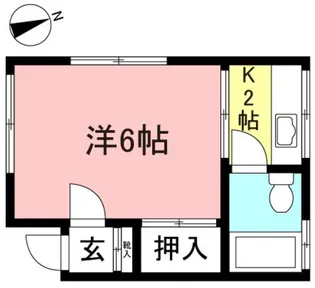 大野荘【2階】の間取り