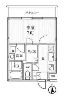 ANNEX池之端【1階】の間取り