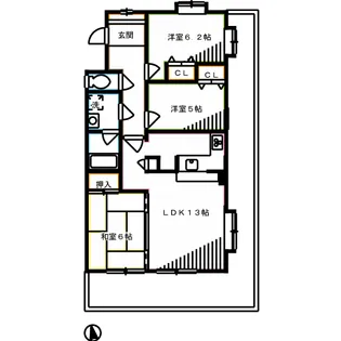 AdomiS桜堤【5階】の間取り