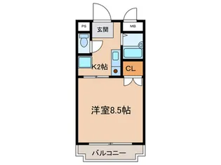 三好ヶ丘ハイツ【2階】の間取り