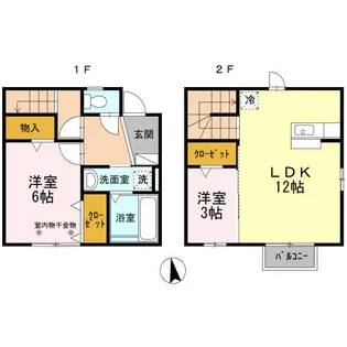 コンチェルトA棟【1階】の間取り