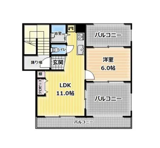 ベレッツァ【4階】の間取り