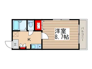 エストゥディオ尾高【1階】の間取り