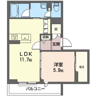 アルル【2階】の間取り