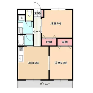 レジデンスやまぶき【1階】の間取り