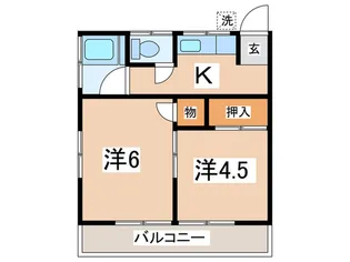 第三戸沢荘【2階】の間取り