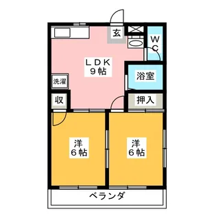 シャトレー武蔵野【3階】の間取り