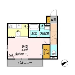 サイラル【1階】の間取り