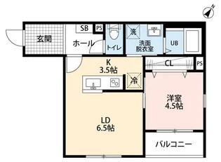 リーブルファイン新座大和田2号棟【3階】の間取り