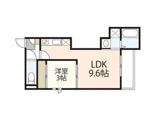 GRANDTIC 旭園【1階】の間取り