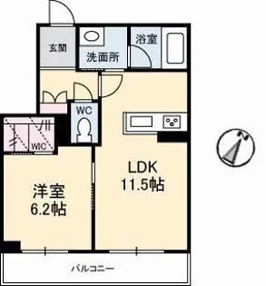 セルディーナ早島駅前【2階】の間取り