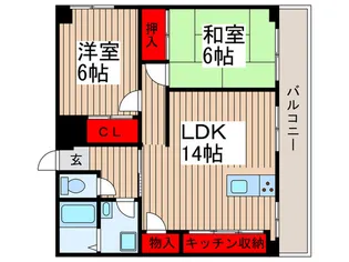 ラ・セゾン【2階】の間取り