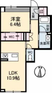 ソレイユコート中仙道【2階】の間取り