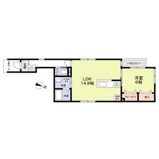 Twin Leaves A【1階】の間取り