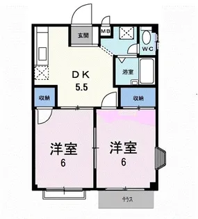 フローレンスハイム【1階】の間取り