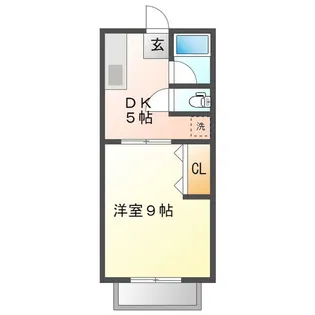サーキット前ハイツ【1階】の間取り
