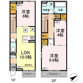 セレスティア江北の間取り