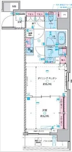 GENOVIA 東神田 GREEN VEIL【7階】の間取り