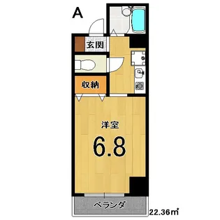 リシェス二条【6階】の間取り