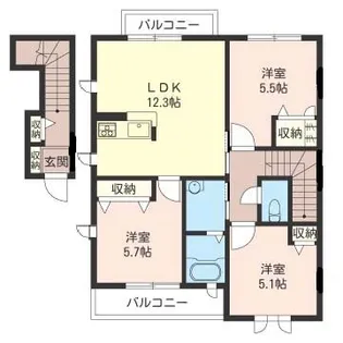 エトワール湘南【2階】の間取り