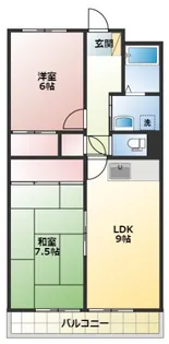 メゾンルミエール【1階】の間取り