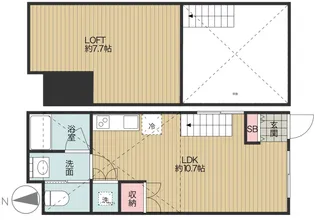 エトワール桜上水【1階】の間取り
