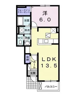 コッティ・I【1階】の間取り