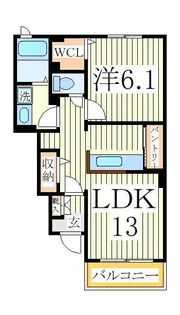 アルトゥーラI【1階】の間取り