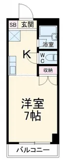 ラルーチェ若宮【4階】の間取り