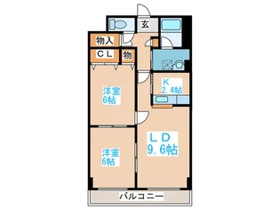 スカイ27【3階】の間取り
