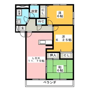 メゾンド・ファミールI【1階】の間取り