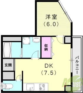 垂水建設ビル【2階】の間取り
