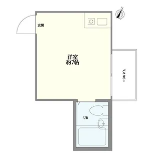 パレスリバーサイド【2階】の間取り