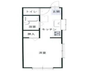 すずきアパート【1階】の間取り