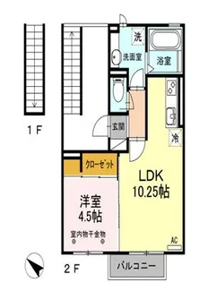 プラムフィールド西脇【2階】の間取り