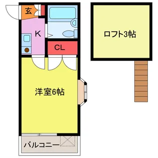 シティパレス東住三光町【2階】の間取り