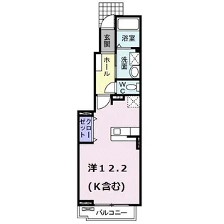 プラダ グレイス【1階】の間取り