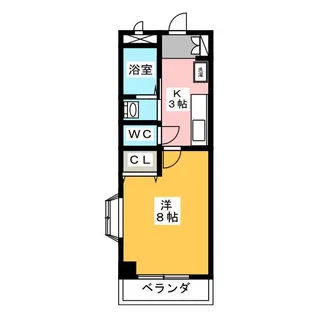 豊ハイツII【3階】の間取り